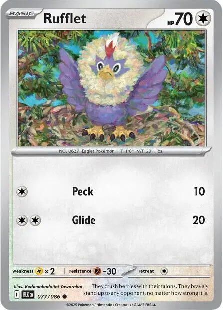 Rufflet (077/086) [Scarlet & Violet: Black Bolt] 1