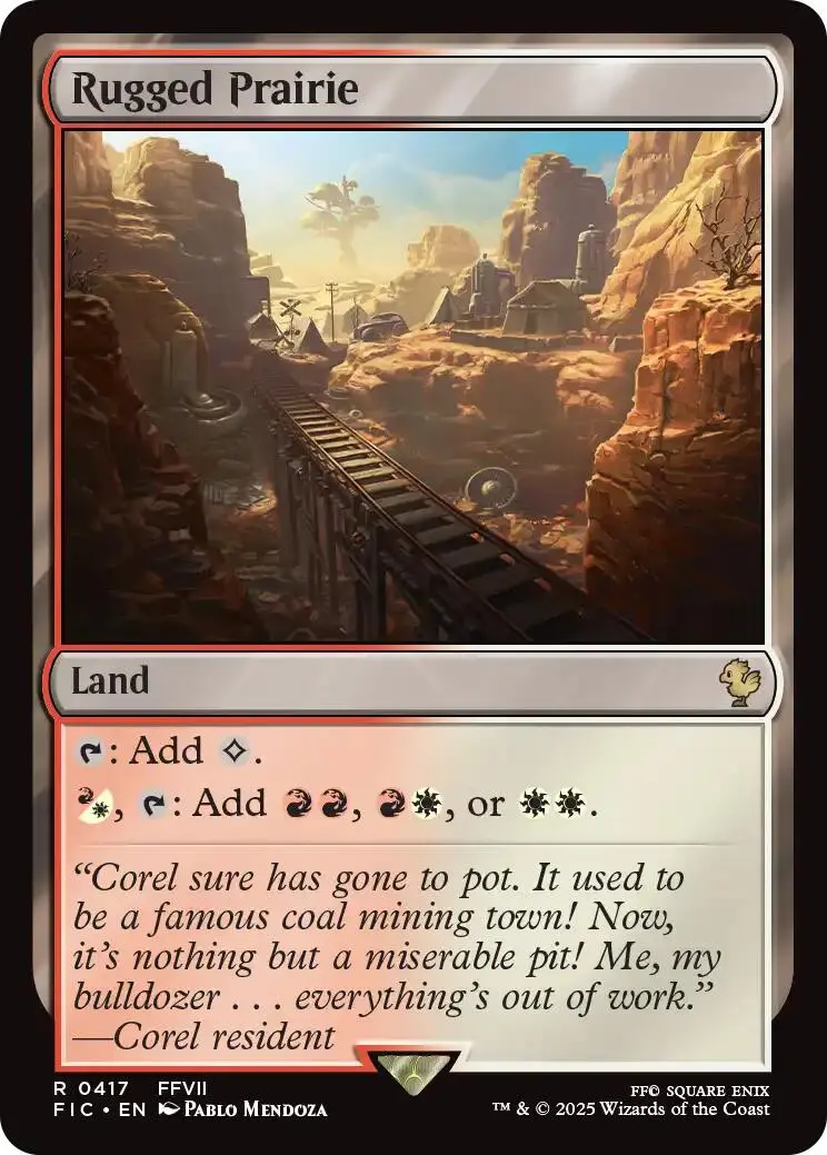 Rugged Prairie (Surge Foil) [Final Fantasy Commander] 1