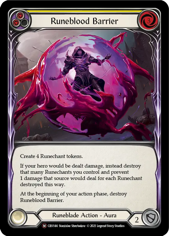 Runeblood Barrier (Rainbow Foil) [Cru144-Rf] Unlimited Rainbow Foil 1