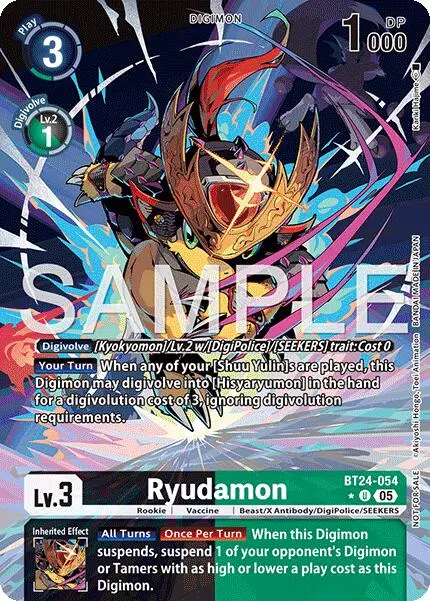 Ryudamon [Bt24-054] (Alternate Art) [Time Stranger] 1