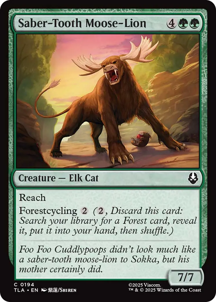 Saber-Tooth Moose-Lion [Avatar: The Last Airbender] 1