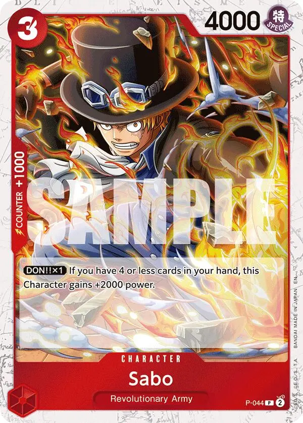 Sabo (P-044) (Pirate Foil) [Premium Booster -The Best- Vol. 2] 1
