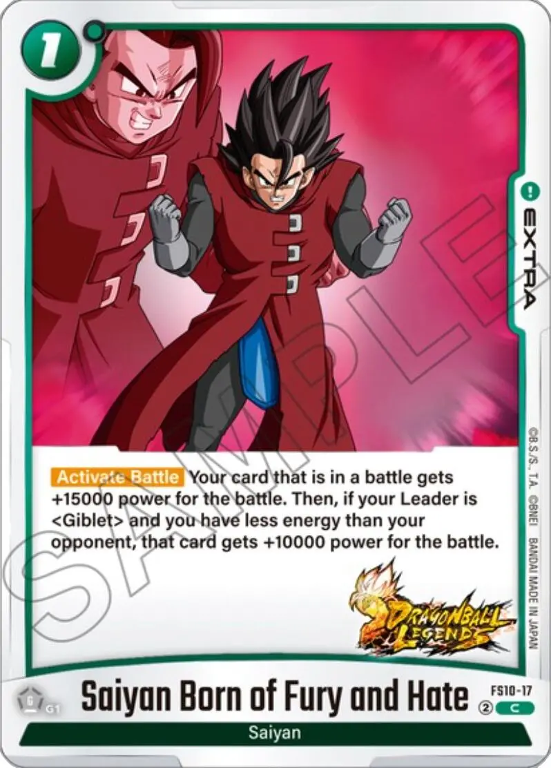 Saiyan Born Of Fury And Hate [Starter Deck: Giblet] 1