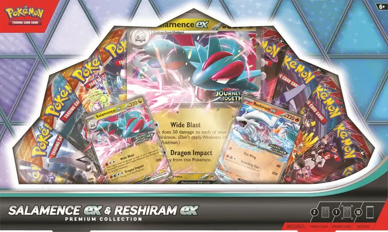 Salamence Ex & Reshiram Ex Premium Collection 1
