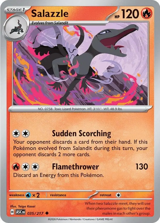 Salazzle (035/217) [Mega Evolution: Ascended Heroes] 1