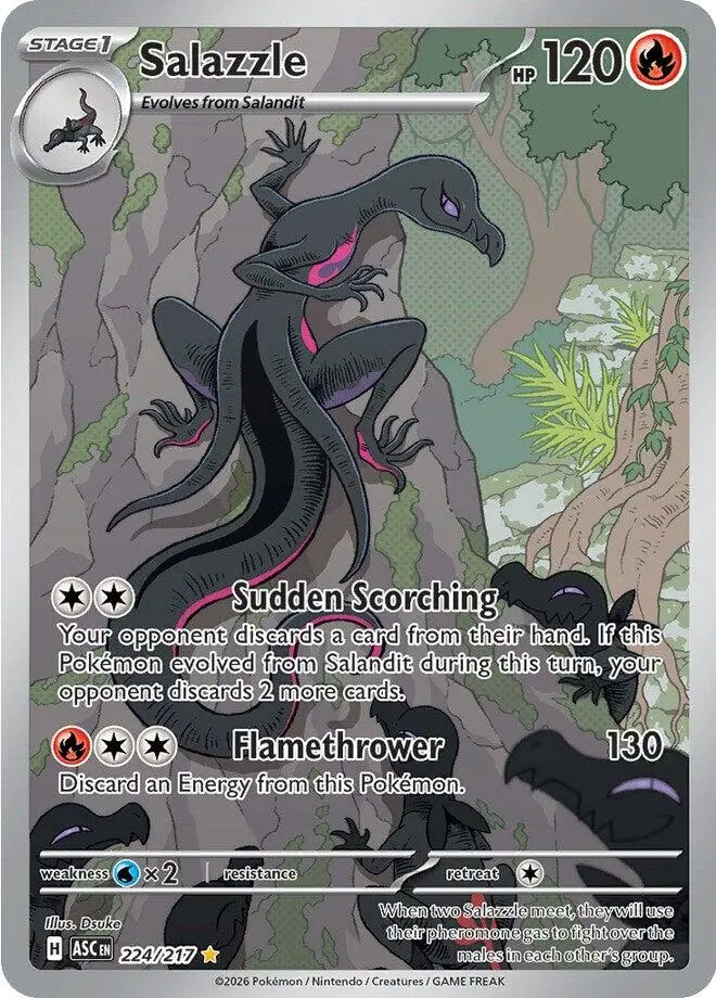 Salazzle (224/217) [Mega Evolution: Ascended Heroes] 1