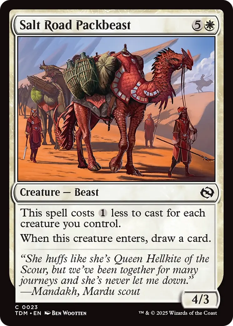 Salt Road Packbeast [Tarkir: Dragonstorm] 1