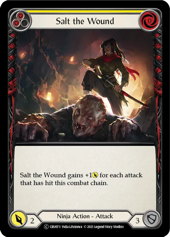 Salt The Wound (Rainbow Foil) [Cru073-Rf] Unlimited Rainbow Foil 1