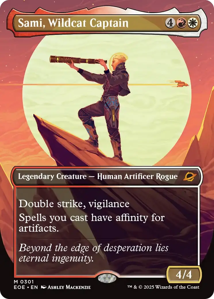 Sami, Wildcat Captain (Borderless) [Edge Of Eternities] 1