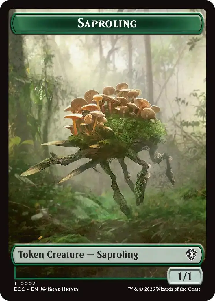 Saproling // Scarecrow Double-Sided Token [Lorwyn Eclipsed Tokens] 1
