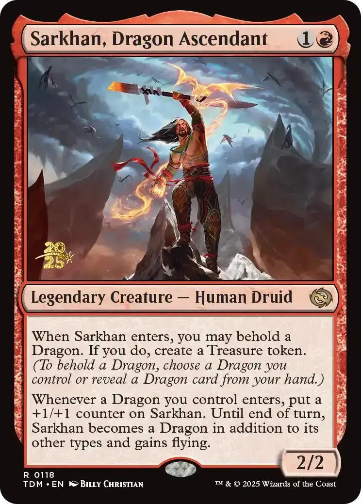 Sarkhan, Dragon Ascendant [Tarkir: Dragonstorm Prerelease Cards] 1
