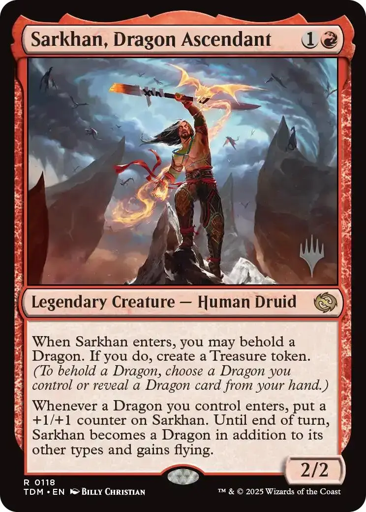 Sarkhan, Dragon Ascendant [Tarkir: Dragonstorm Promos] 1