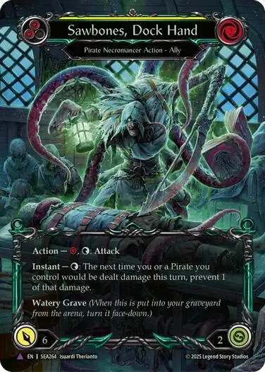 Sawbones, Dock Hand [Sea264] (High Seas)  Cold Foil 1