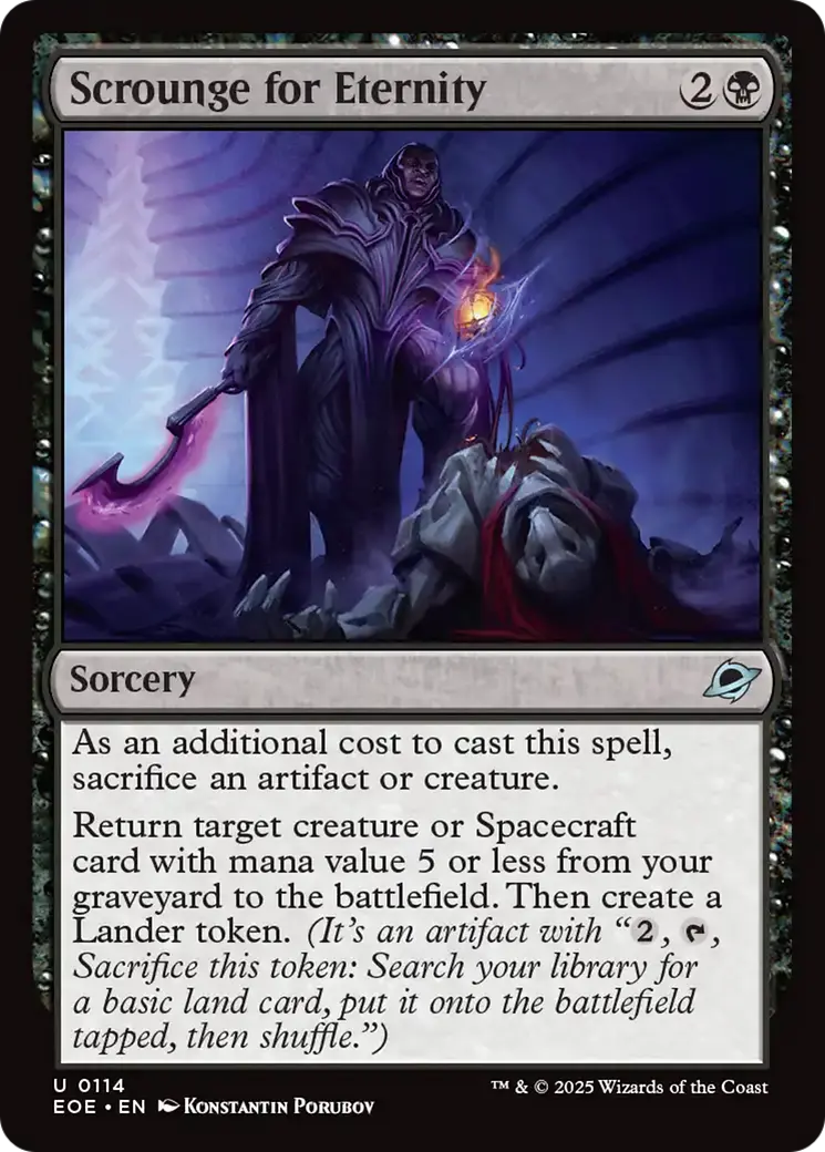Scrounge For Eternity [Edge Of Eternities] 1