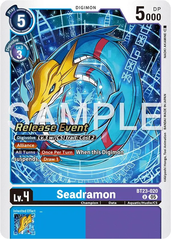 Seadramon [Bt23-020] [Hackers' Slumber Release Event Cards] 1