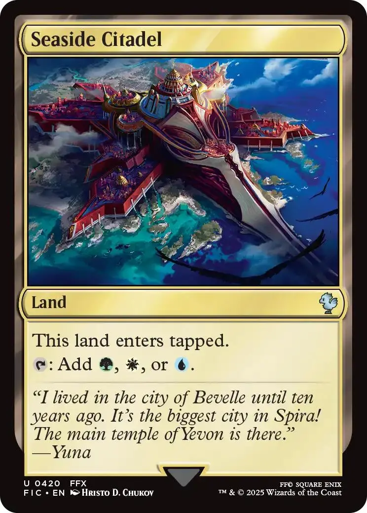Seaside Citadel (Surge Foil) [Final Fantasy Commander] 1