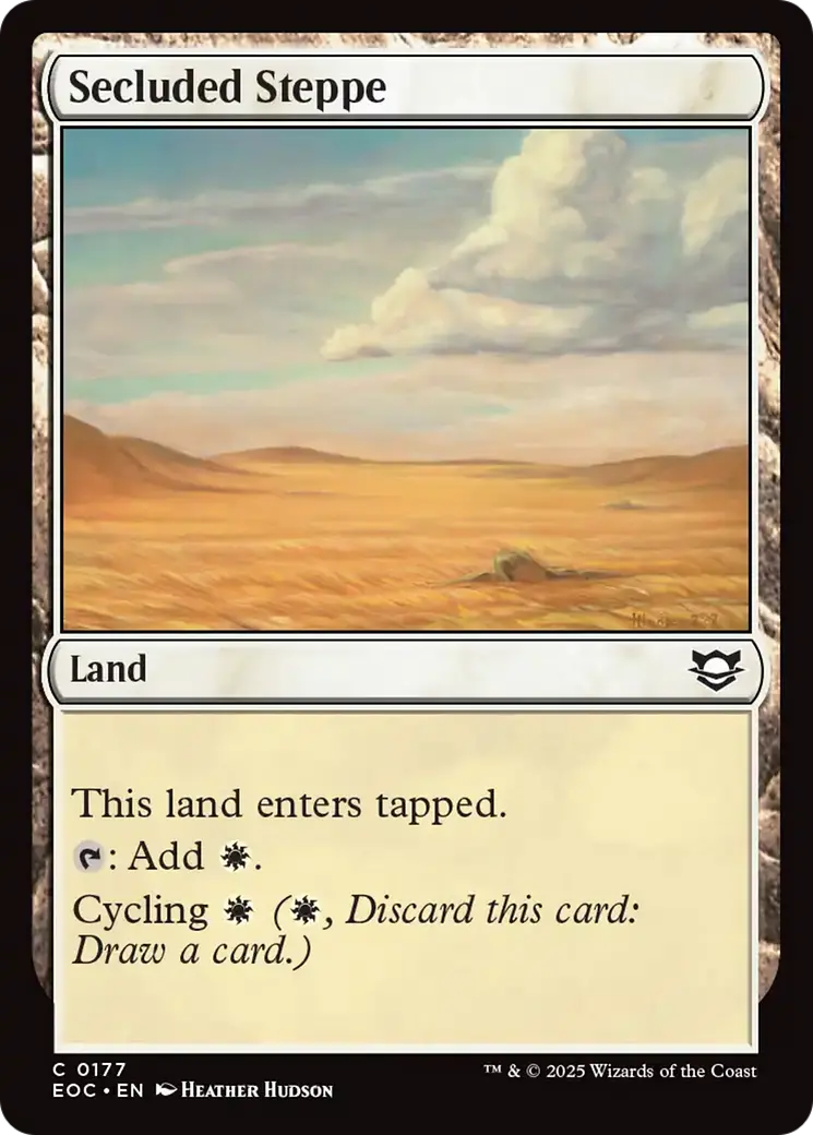 Secluded Steppe [Edge Of Eternities Commander] 1