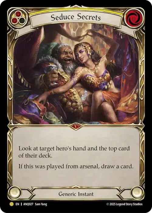 Seduce Secrets (Yellow) (Gold) [Anq027] (Compendium Of Rathe - Antiquity Pack) 1