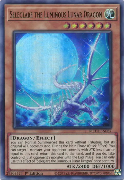 Seleglare The Luminous Lunar Dragon [Rotd-En087] Ultra Rare 1