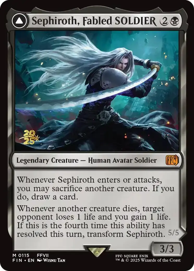 Sephiroth, Fabled Soldier [Final Fantasy Prerelease Promo] 1