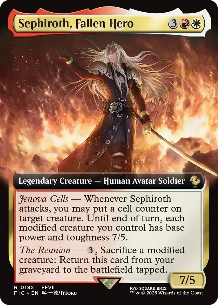 Sephiroth, Fallen Hero (Extended Art) [Final Fantasy Commander] 1