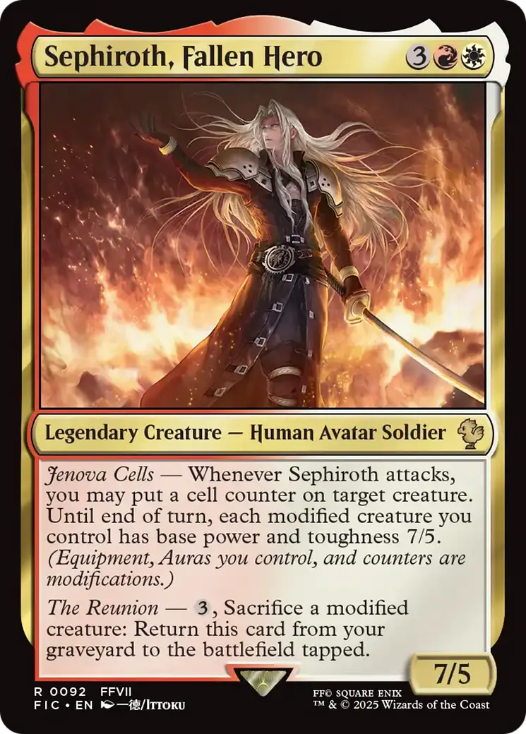 Sephiroth, Fallen Hero [Final Fantasy Commander] 1