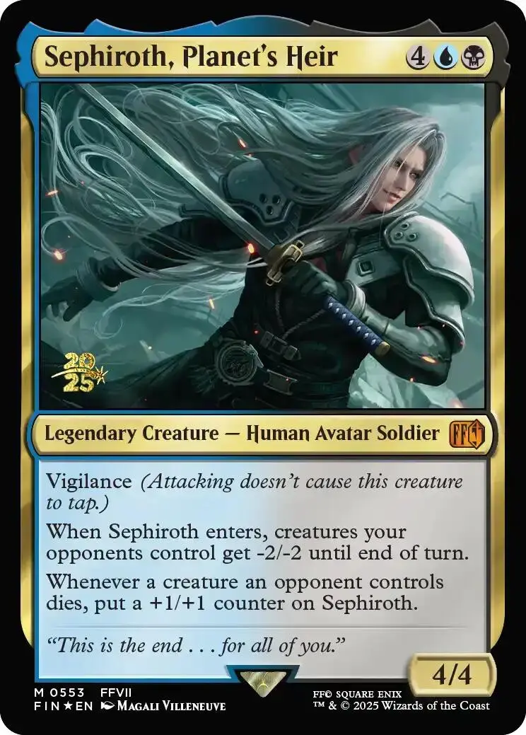 Sephiroth, Planet's Heir [Final Fantasy Prerelease Promo] 1