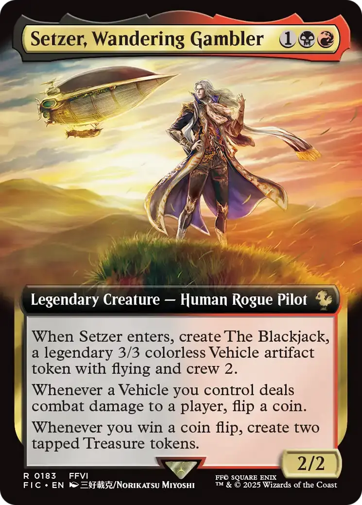 Setzer, Wandering Gambler (Extended Art) [Final Fantasy Commander] 1