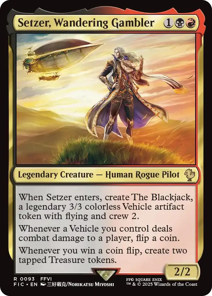 Setzer, Wandering Gambler (Surge Foil) [Final Fantasy Commander] 1