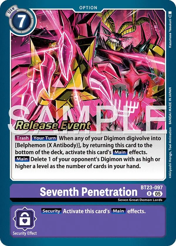 Seventh Penetration [Bt23-097] [Hackers' Slumber Release Event Cards] 1