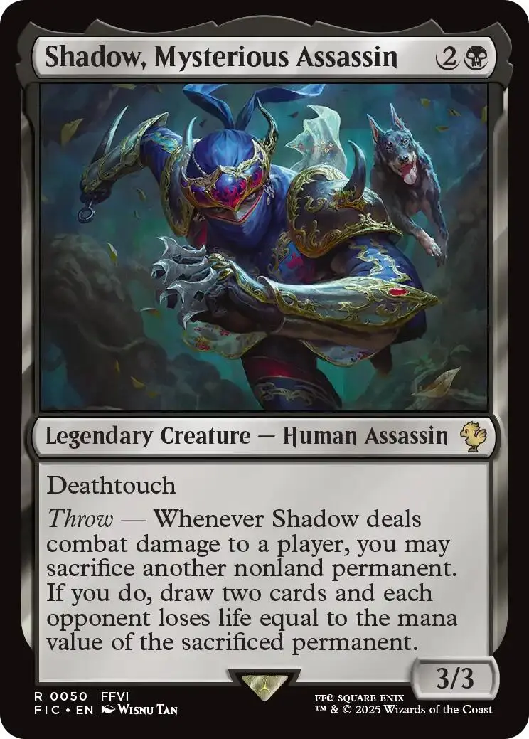 Shadow, Mysterious Assassin (Surge Foil) [Final Fantasy Commander] 1