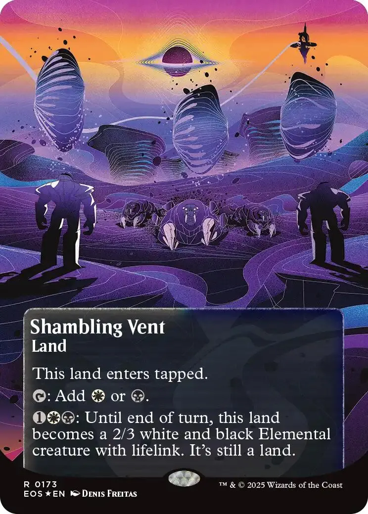 Shambling Vent (0173) (Borderless) (Galaxy Foil) [Edge Of Eternities: Stellar Sights] 1