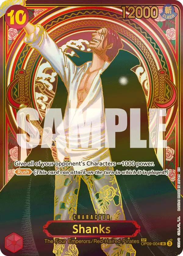 Shanks (Op09-004) (Sp) (Gold) [Carrying On His Will] 1