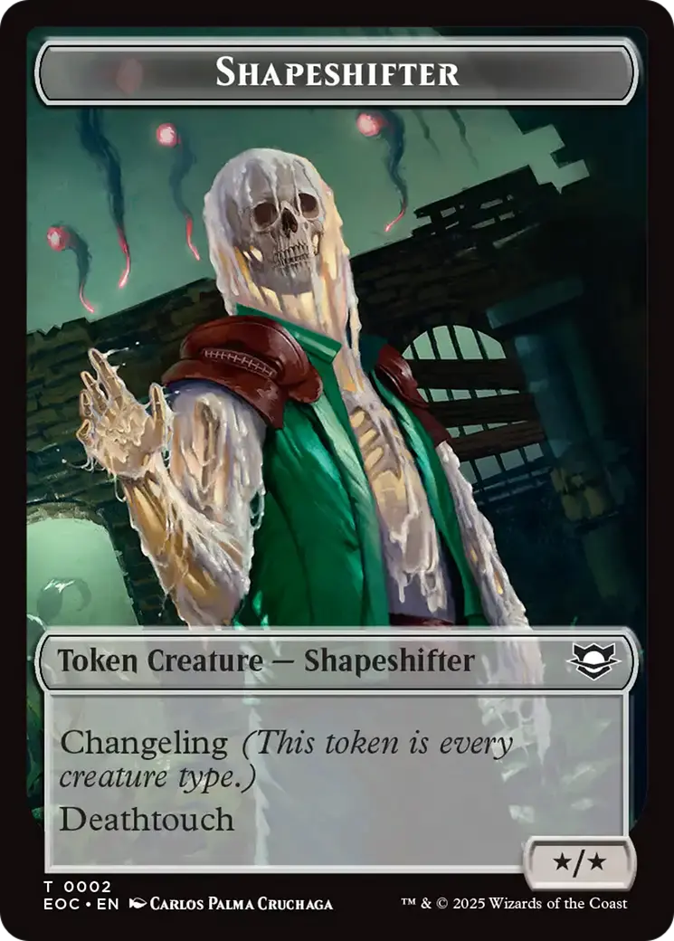 Shapeshifter // Golem (0013) Double-Sided Token [Edge Of Eternities Commander Tokens] 1