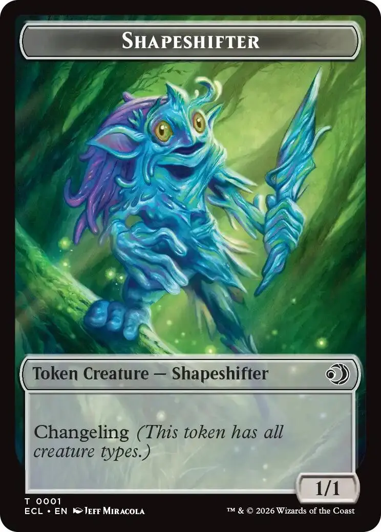 Shapeshifter // Merfolk Double-Sided Token [Lorwyn Eclipsed Tokens] 1