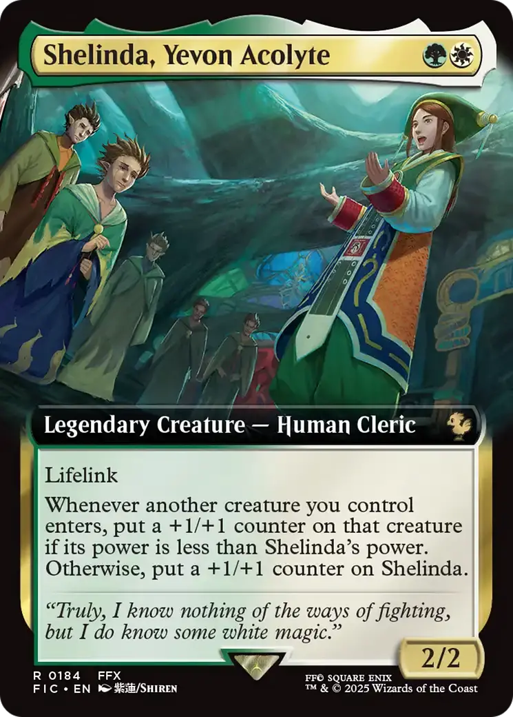 Shelinda, Yevon Acolyte (Extended Art) [Final Fantasy Commander] 1