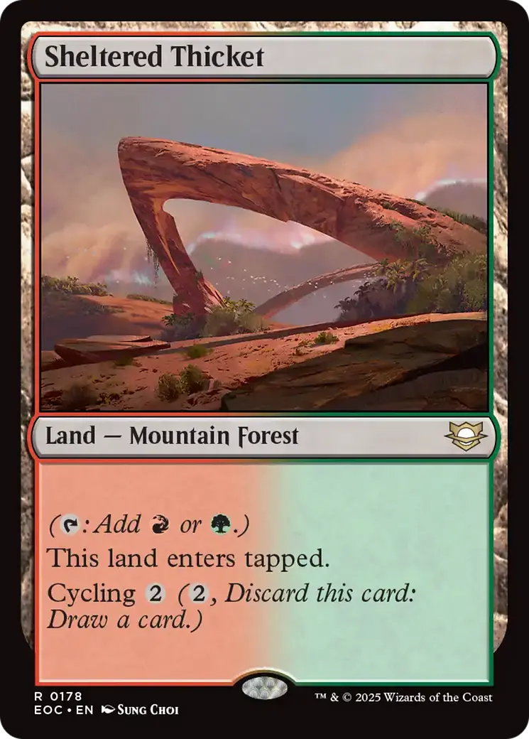 Sheltered Thicket [Edge Of Eternities Commander] 1