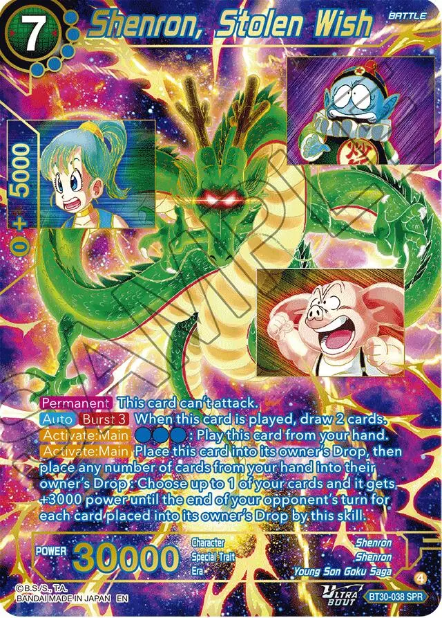 Shenron, Stolen Wish (Spr) (Bt30-038) [Three Glorious Fighters] 1