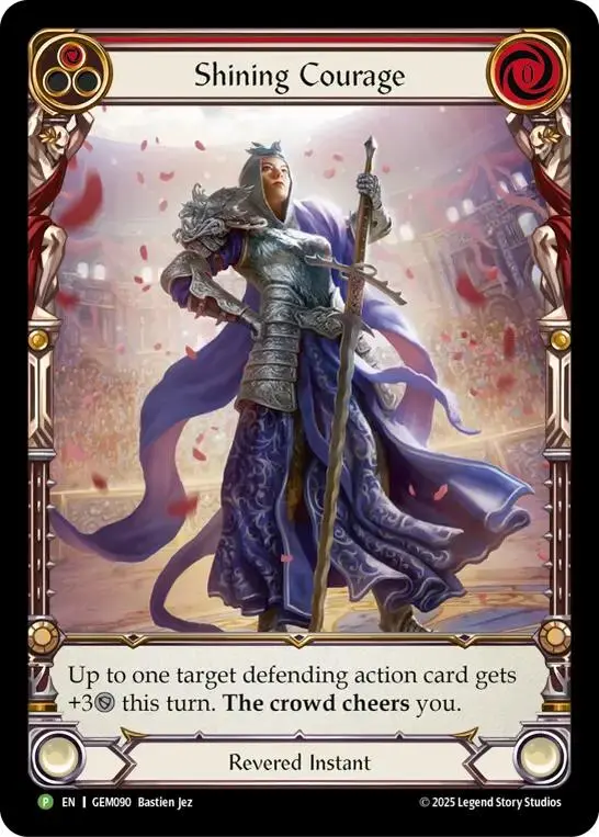 Shining Courage [Gem090] (Gem Pack 3)  Rainbow Foil 1