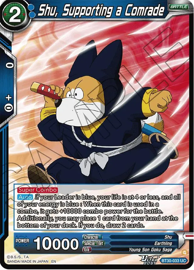 Shu, Supporting A Comrade (Bt30-033) [Three Glorious Fighters] 1