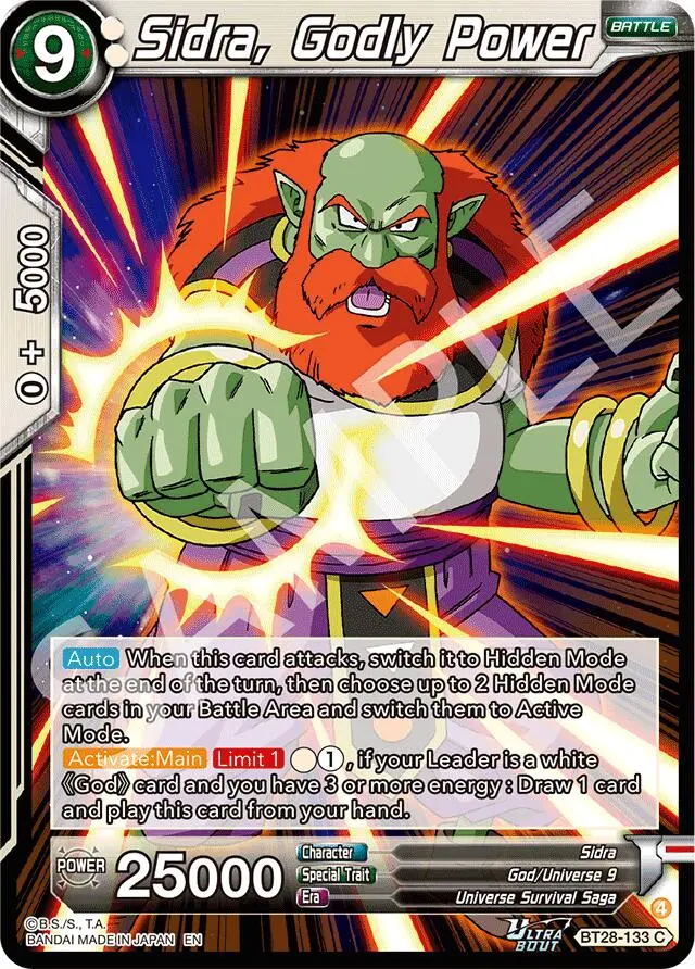Sidra, Godly Power (Bt28-133) [Prismatic Clash] 1