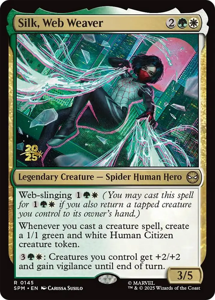 Silk, Web Weaver [Marvel's Spider-Man Prerelease Promos] 1