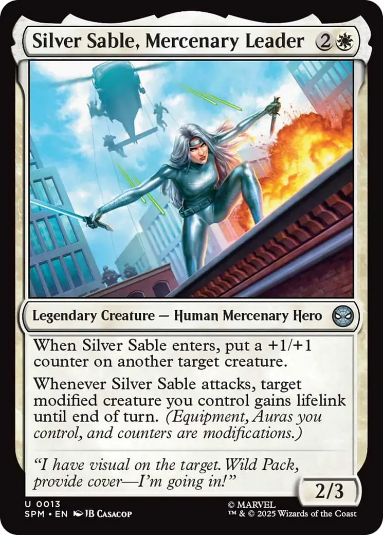 Silver Sable, Mercenary Leader [Marvel's Spider-Man] 1