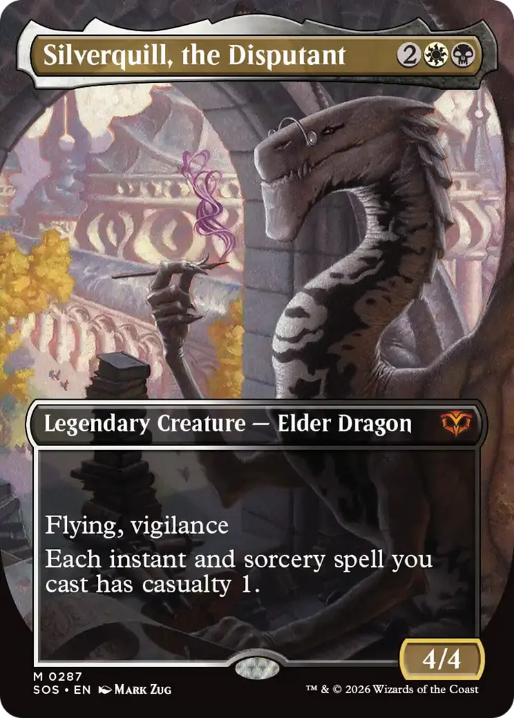 Silverquill, The Disputant (Borderless) [Secrets Of Strixhaven] 1