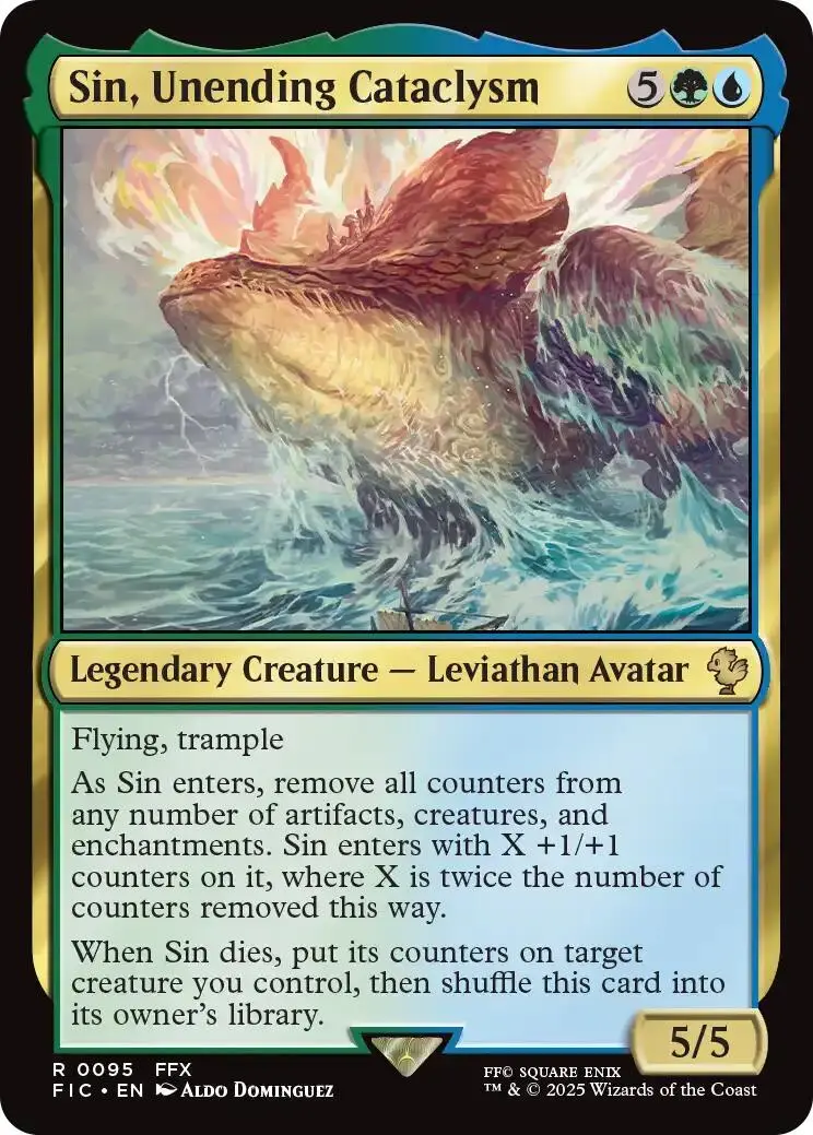 Sin, Unending Cataclysm (Surge Foil) [Final Fantasy Commander] 1