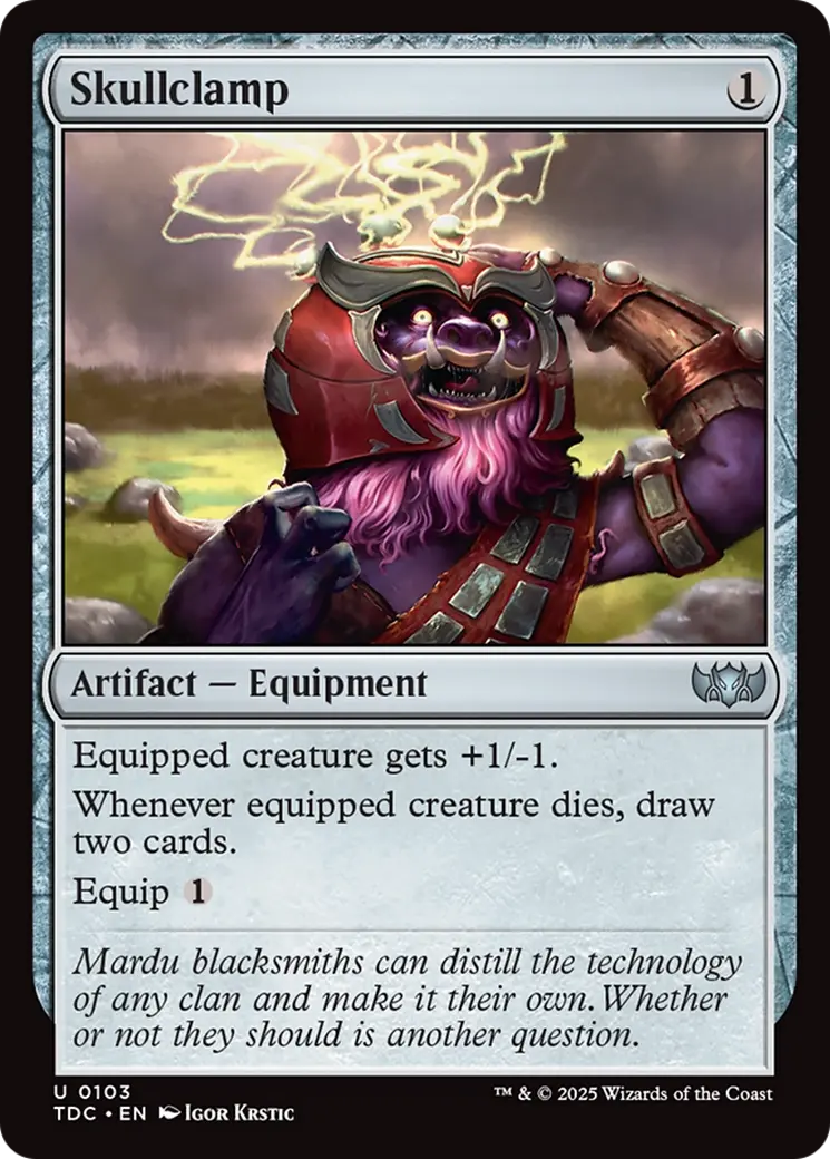 Skullclamp [Tarkir: Dragonstorm Commander] 1