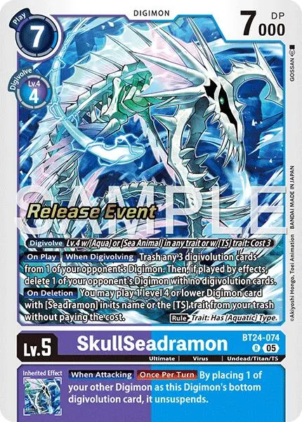 Skullseadramon [Bt24-074] [Time Stranger Release Events Cards] 1