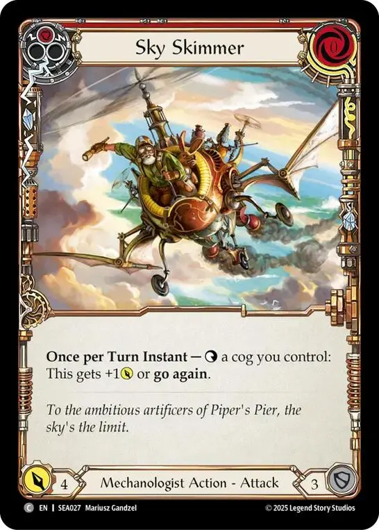 Sky Skimmer (Red) [Sea027] (High Seas)  Rainbow Foil 1