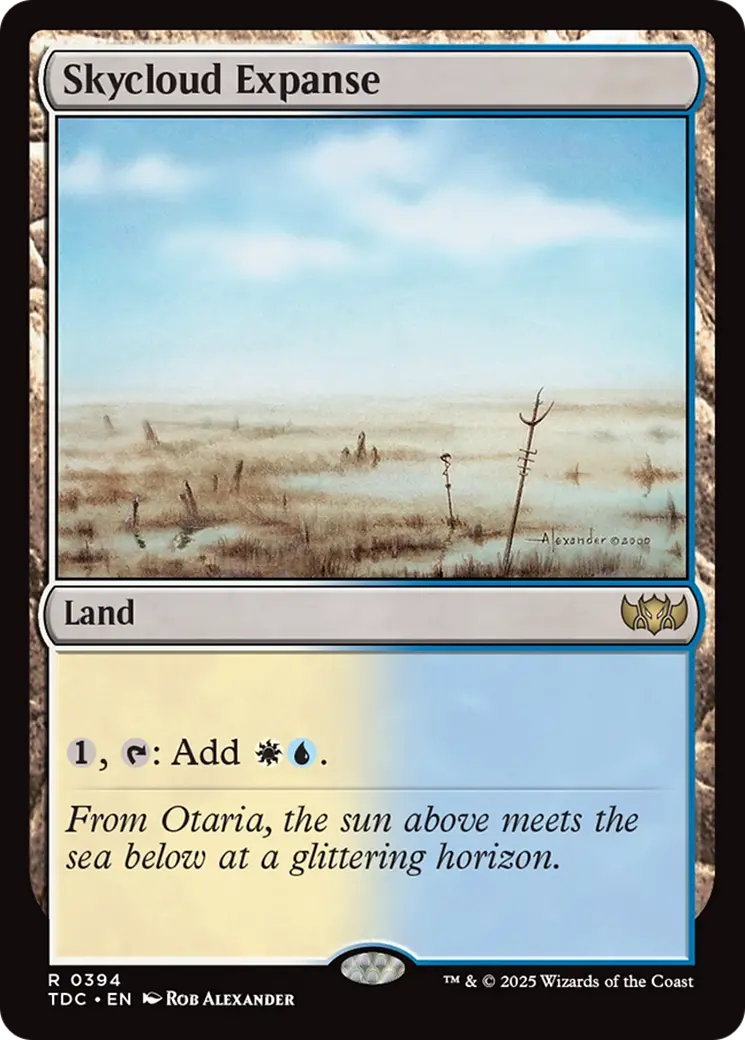 Skycloud Expanse [Tarkir: Dragonstorm Commander] 1