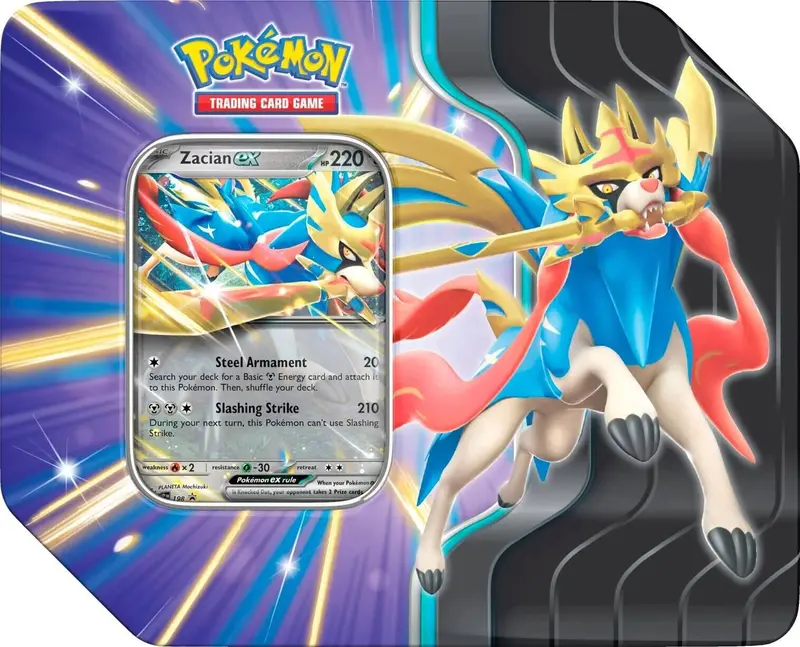 Slashing Legends Tin (Zacian Ex) 1